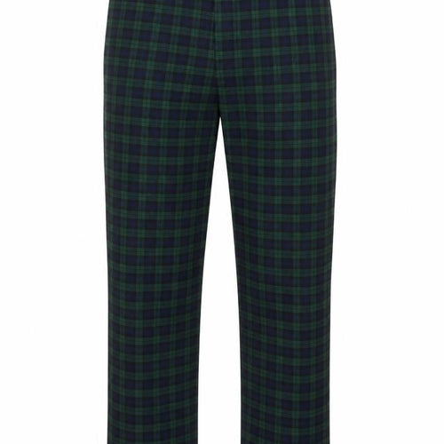 Country Collection Unisex Green Check Trousers L Straight Leg