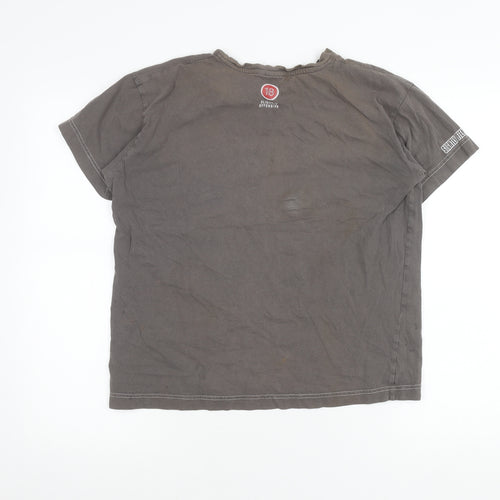Slightly Offensive Men’s Grey Graphic Cotton T-Shirt Size S Terminator Funny