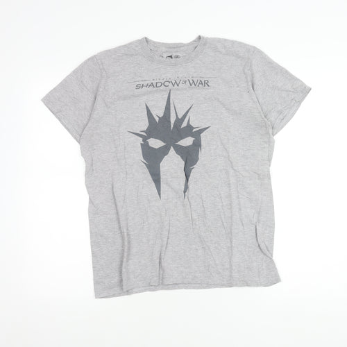 WB Games Men’s Grey Lord of the Rings Shadow of War Graphic T-Shirt M