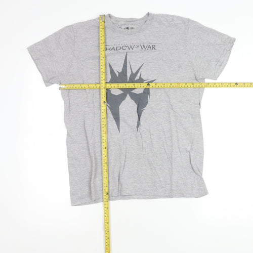 WB Games Men’s Grey Lord of the Rings Shadow of War Graphic T-Shirt M