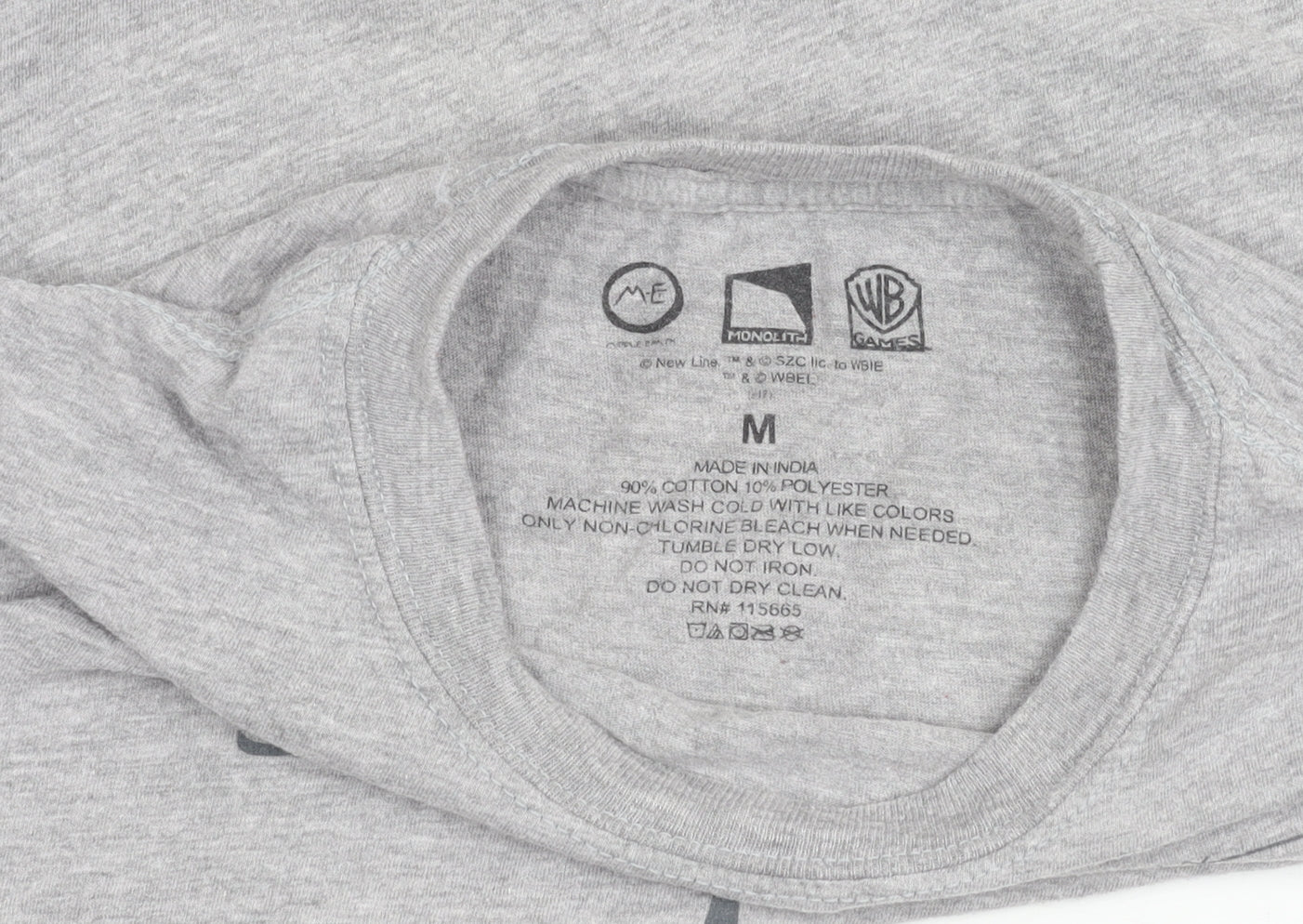 WB Games Men’s Grey Lord of the Rings Shadow of War Graphic T-Shirt M