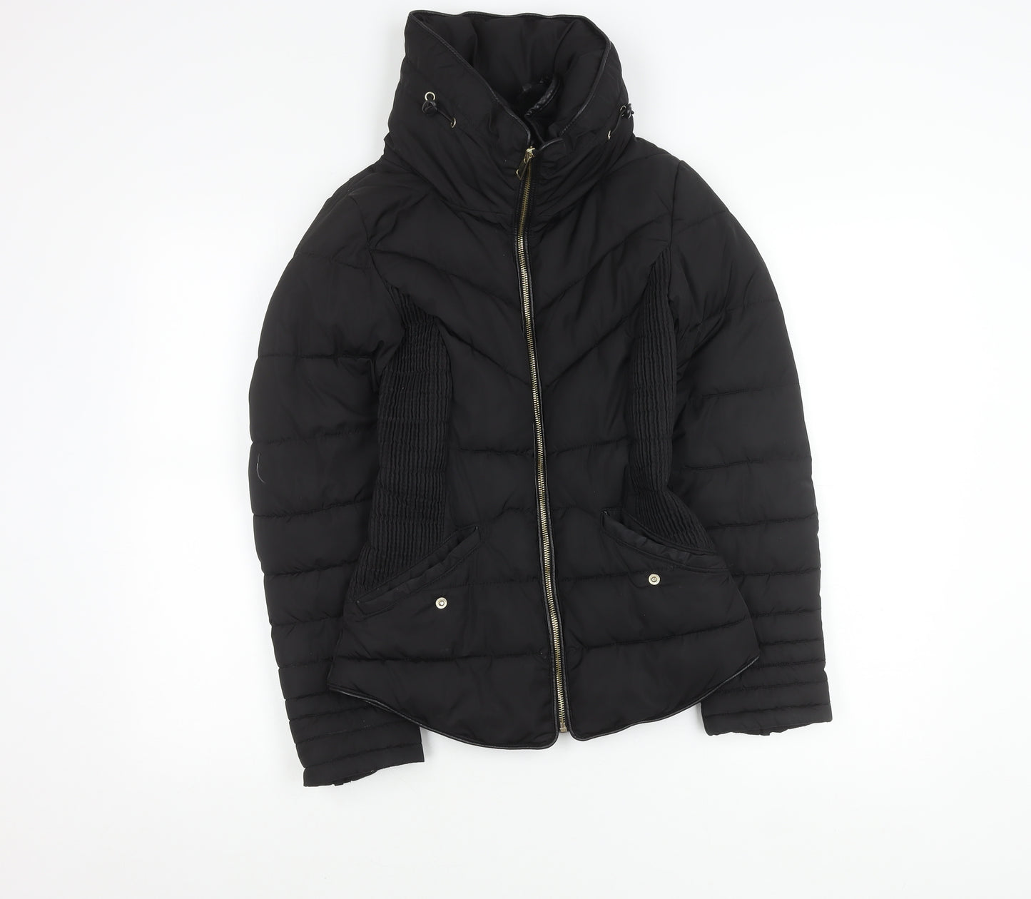 Atmosphere Womens Black Puffer Jacket Coat Size 6 UK Winter Casual