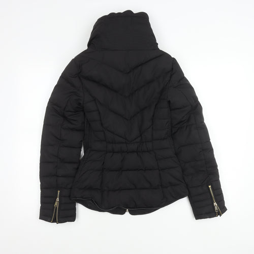 Atmosphere Womens Black Puffer Jacket Coat Size 6 UK Winter Casual