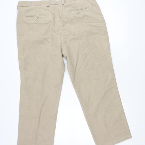 Hot!Mess Men’s Beige Chino Trousers XS Straight Leg Casual