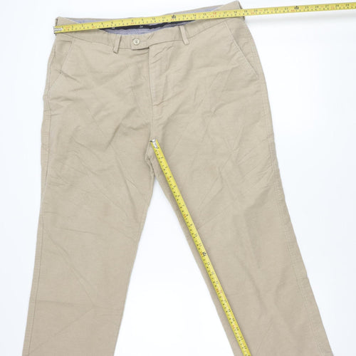 Hot!Mess Men’s Beige Chino Trousers XS Straight Leg Casual