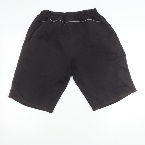 Slazenger Unisex Black L Athletic Gym Training Shorts