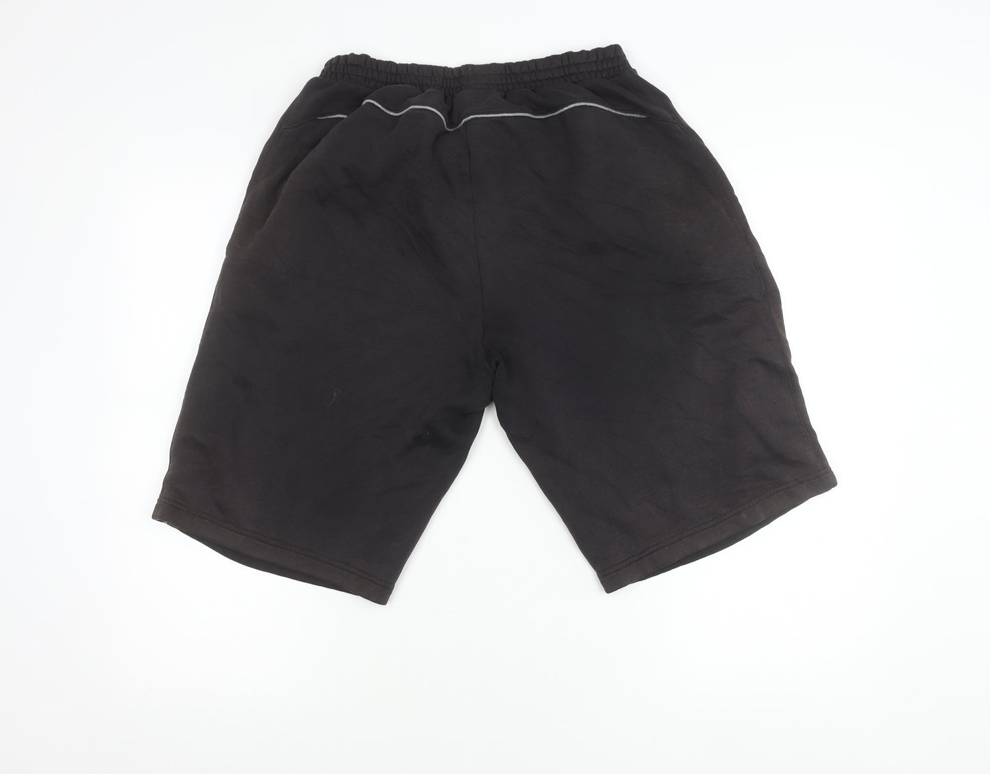 Slazenger Unisex Black L Athletic Gym Training Shorts
