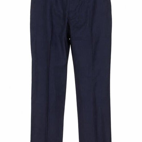 Jaeger Men’s Blue Wool Blend Dress Pants 36S Regular Fit Smart Trousers