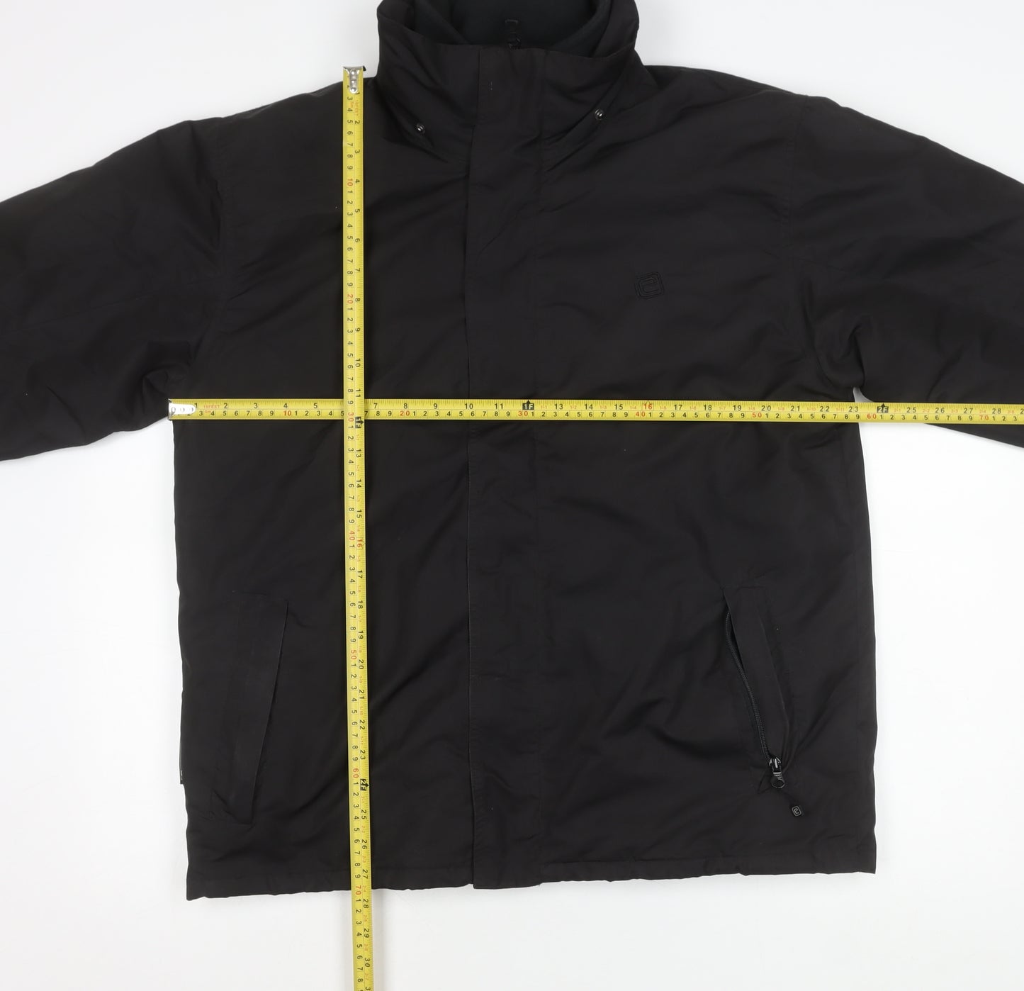 Mountain Essentials Men’s Black M Parka Jacket Hooded Polyester