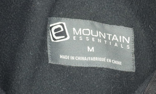 Mountain Essentials Men’s Black M Parka Jacket Hooded Polyester