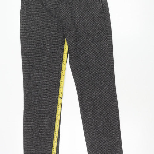 Topman Womens Grey Slim Fit Trousers Size 10 28W 32L Business Casual