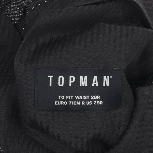 Topman Womens Grey Slim Fit Trousers Size 10 28W 32L Business Casual