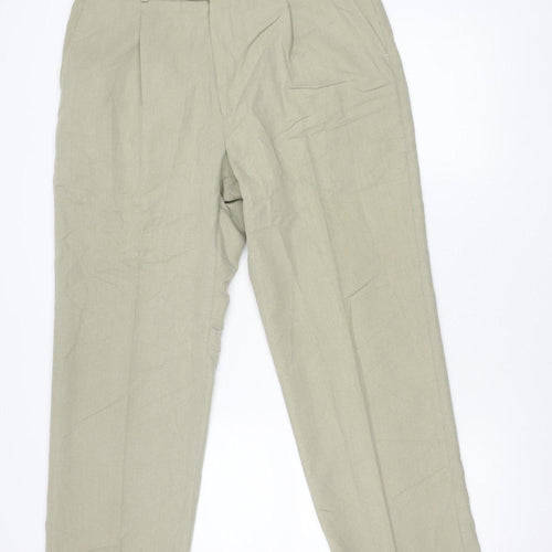 Taylor & Wright Men's Beige 36x29 Dress Pants Trousers