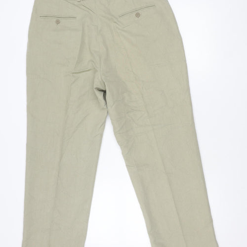 Taylor & Wright Men's Beige 36x29 Dress Pants Trousers