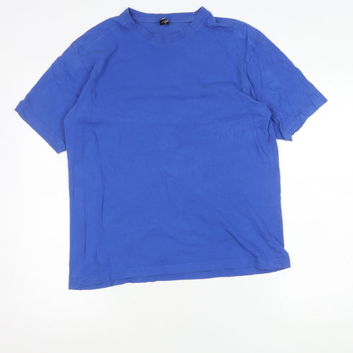 Donnay Men’s Blue L Cotton Crew Neck Short Sleeve T-Shirt