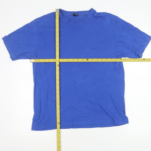 Donnay Men’s Blue L Cotton Crew Neck Short Sleeve T-Shirt