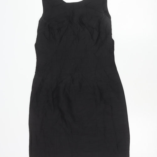 Marc Aurel Womens Black Size 10 Sleeveless Sheath Knee Dress