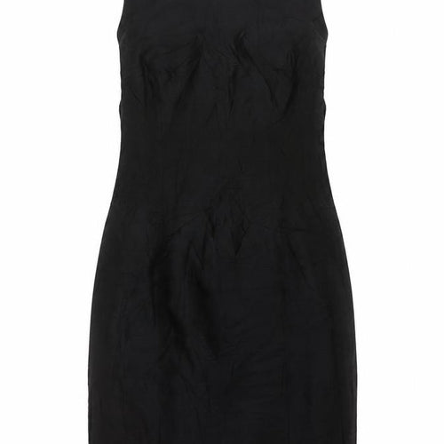 Marc Aurel Womens Black Size 10 Sleeveless Sheath Knee Dress