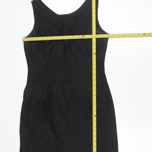 Marc Aurel Womens Black Size 10 Sleeveless Sheath Knee Dress