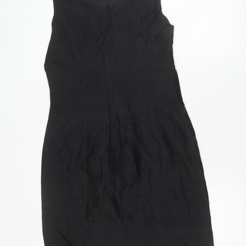 Marc Aurel Womens Black Size 10 Sleeveless Sheath Knee Dress