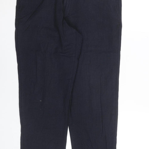 John Lewis Mens Blue Wool Dress Trousers 38R Regular Fit