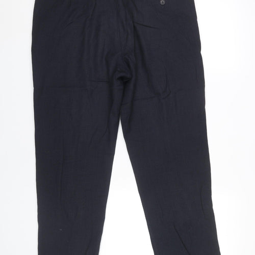 John Lewis Mens Blue Wool Dress Trousers 38R Regular Fit