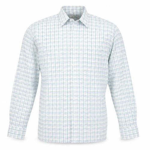 Pierre Leon Men's Multicoloured Check Long Sleeve Dress Shirt Size 15 Regular