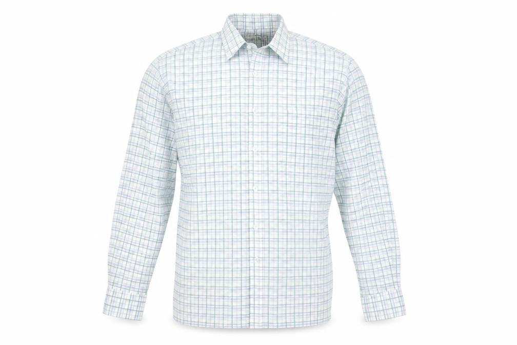 Pierre Leon Men's Multicoloured Check Long Sleeve Dress Shirt Size 15 Regular