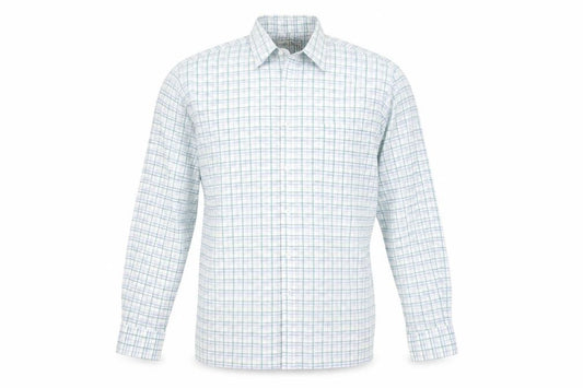 Pierre Leon Men's Multicoloured Check Long Sleeve Dress Shirt Size 15 Regular