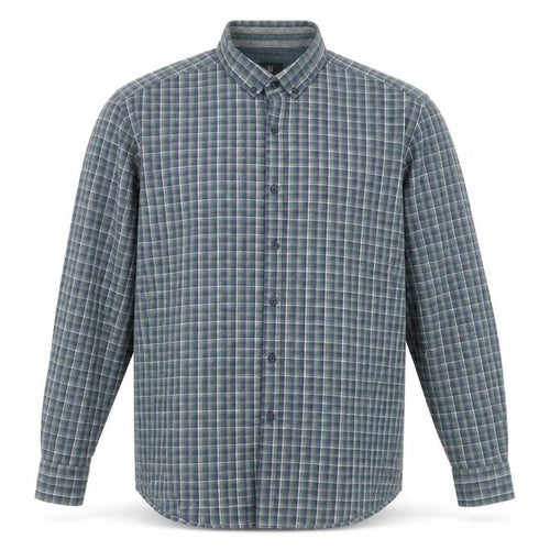 Steel & Jelly Men's Blue XL Button-Down Check Flannel Shirt