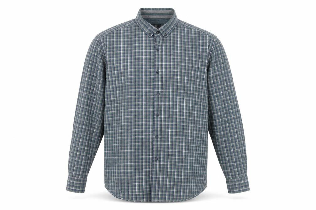 Steel & Jelly Men's Blue XL Button-Down Check Flannel Shirt