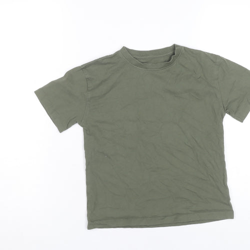 John Lewis Boys Green 9 Years Cotton Short Sleeve Basic T-Shirt