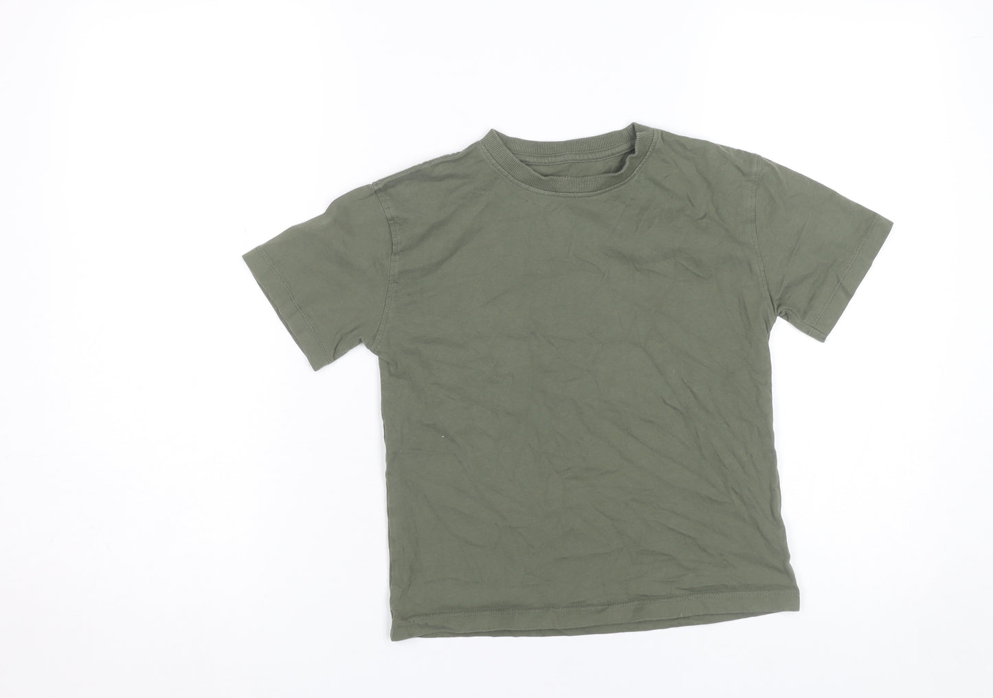 John Lewis Boys Green 9 Years Cotton Short Sleeve Basic T-Shirt