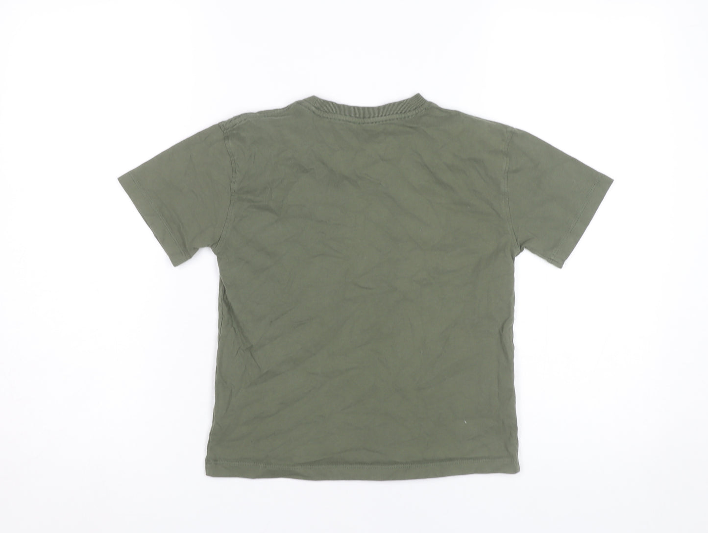John Lewis Boys Green 9 Years Cotton Short Sleeve Basic T-Shirt