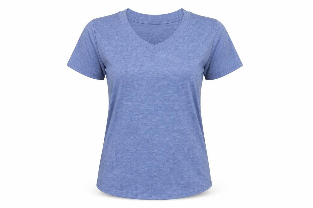 Flora Nikrooz Womens Blue V-Neck Short Sleeve T-Shirt Size S