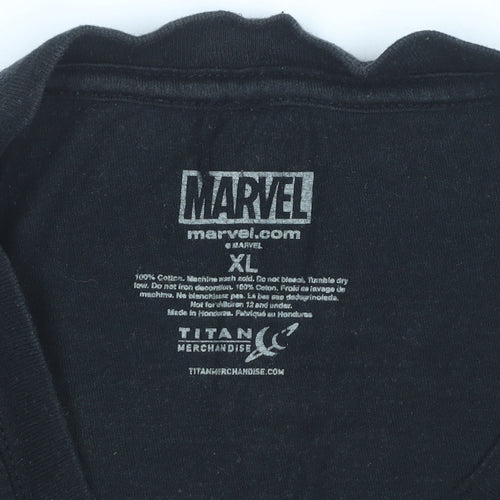 Marvel Thor God of Thunder Men's XL Black Graphic T-Shirt