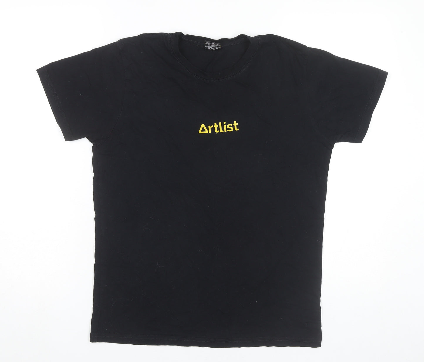 Sojo Sense Men’s Black Artlist Logo T-Shirt Medium Crew Neck