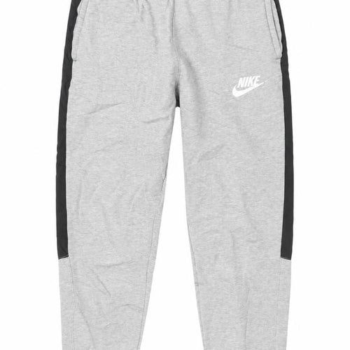 Nike Boys Grey Jogger Trousers XL 158-170cm Elastic Waist Pockets Sports