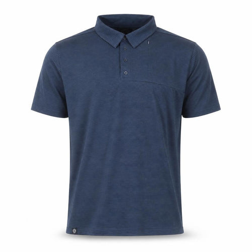 Tog Twenty Four Men’s Blue Striped Polo Shirt Size M Regular Fit