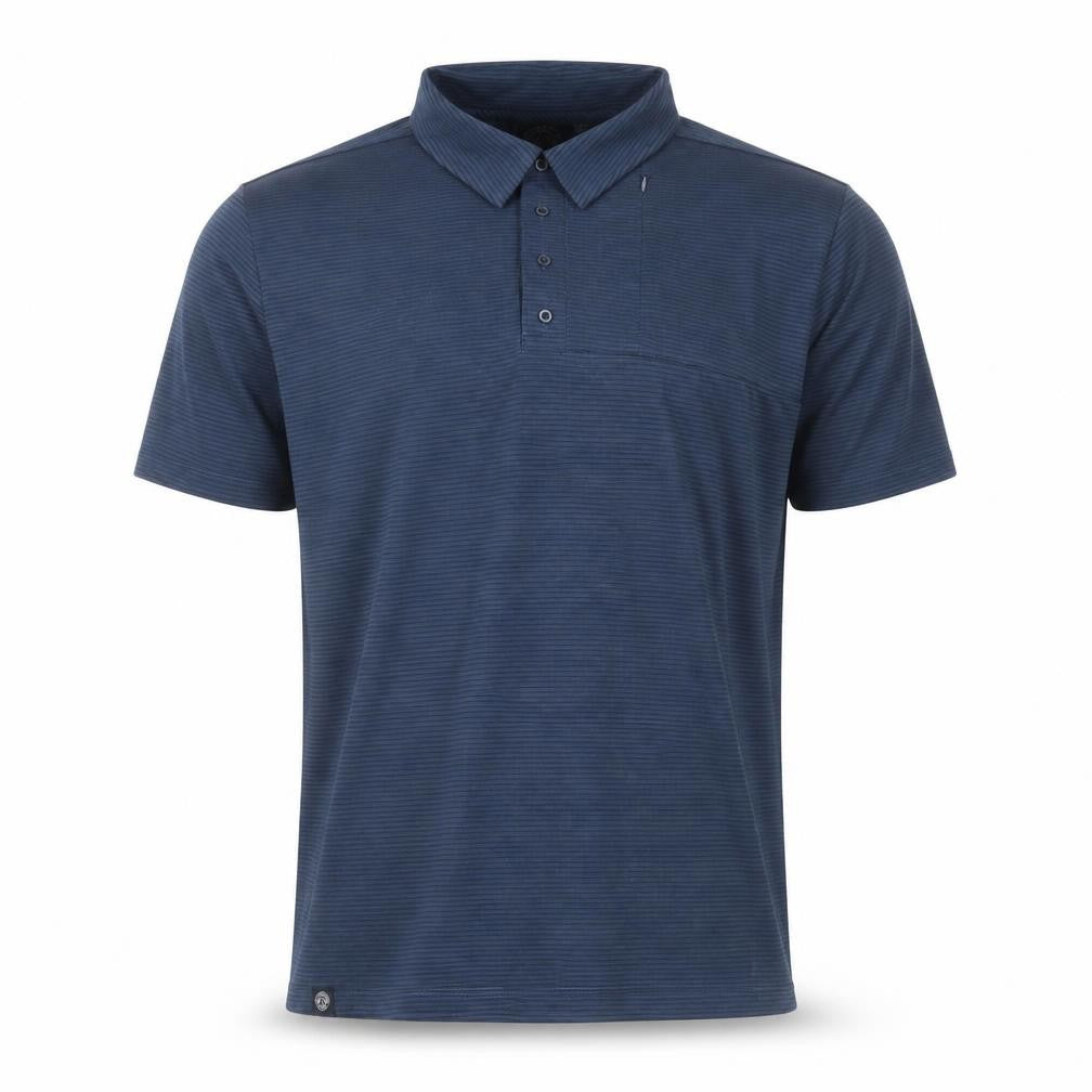 Tog Twenty Four Men’s Blue Striped Polo Shirt Size M Regular Fit