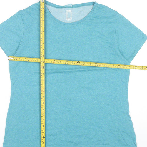 Decathlon Womens Blue XL Activewear T-Shirt Short Sleeve