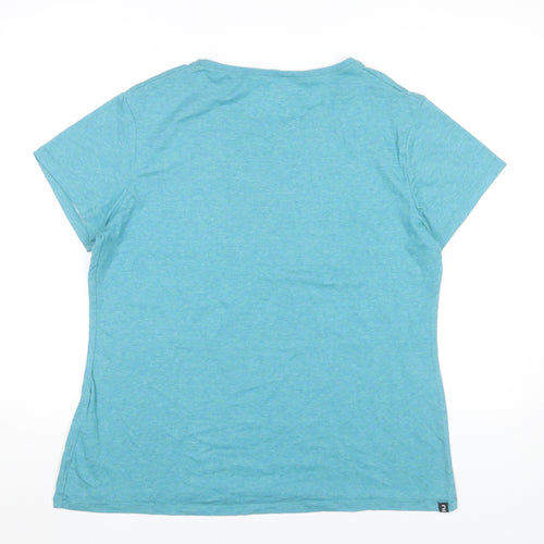 Decathlon Womens Blue XL Activewear T-Shirt Short Sleeve