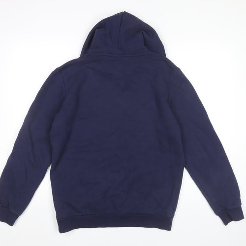 Puma Men’s Blue Pullover Hoodie Small Logo Hooded Sweatshirt