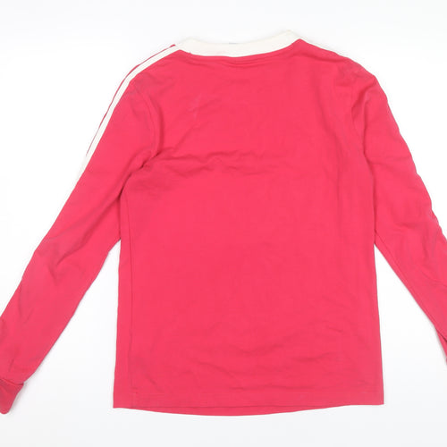 Adidas Womens Pink Long Sleeve Jersey T-Shirt Size 8
