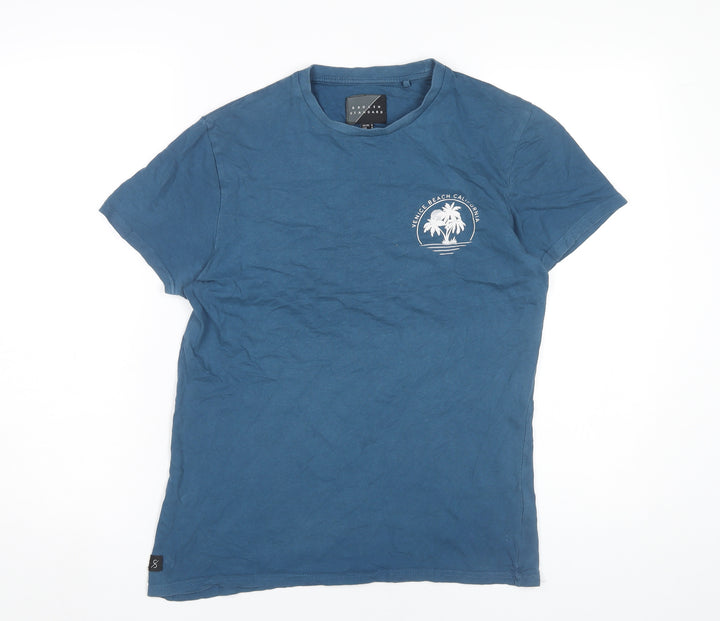 Broken Standard Men's Blue Small Venice Beach Graphic T-Shirt