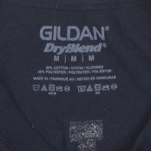 Gildan Men’s Blue Long Sleeve Championship Challenge T-Shirt Size M