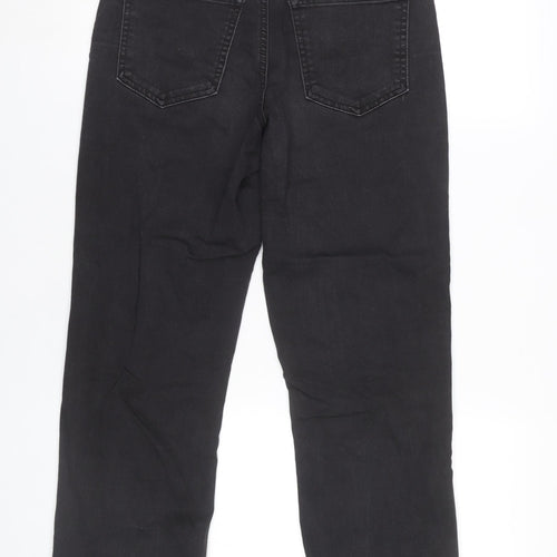 RE: Women’s Black Straight High Rise Stretch Jeans Size 8 Regular