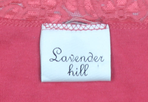 Lavender Hill Women’s Red Wrap Blouse UK 14 Long Sleeve Cotton