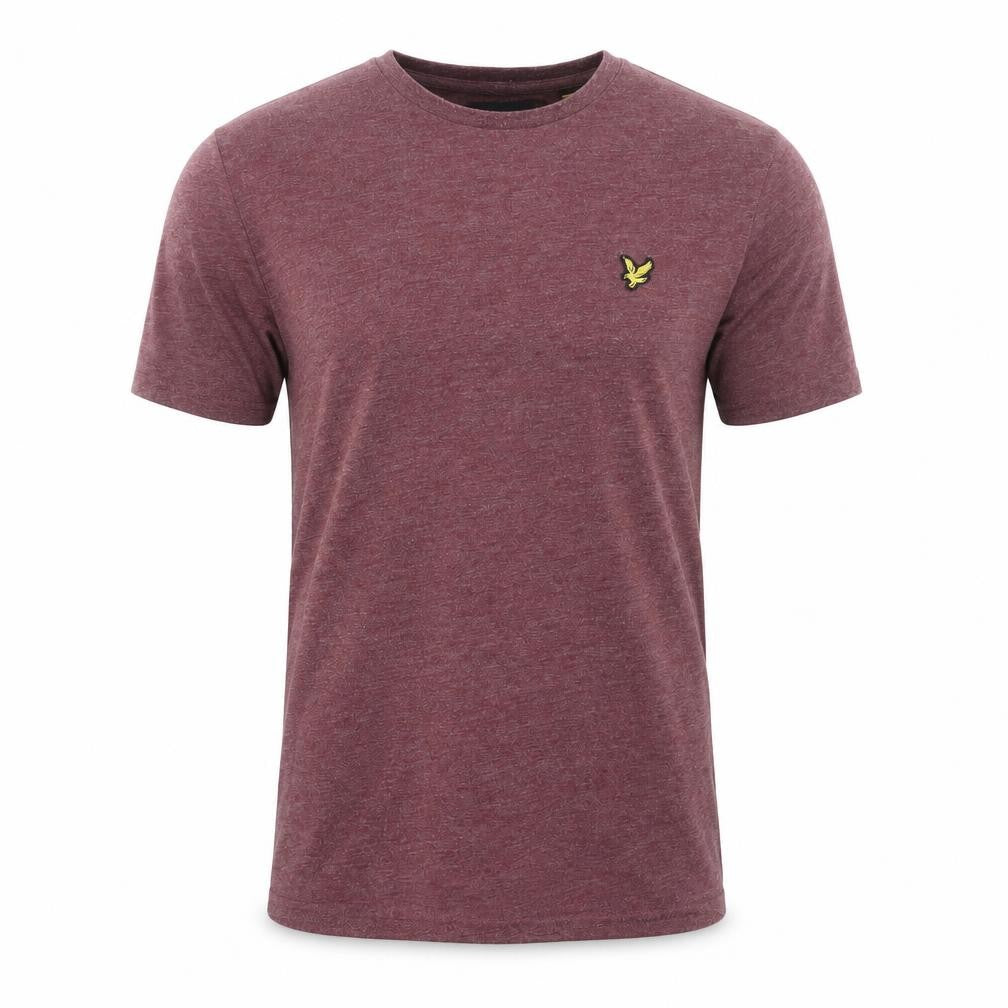 Lyle & Scott Men’s Red Crew Neck Embroidered Logo T-Shirt Size M