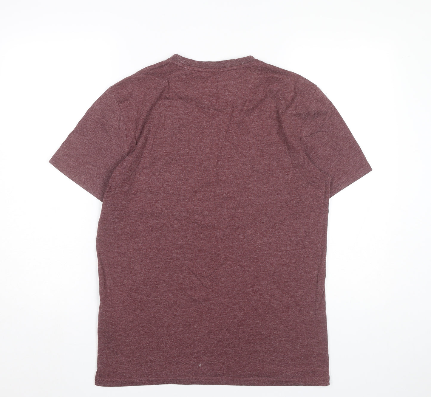 Lyle & Scott Men’s Red Crew Neck Embroidered Logo T-Shirt Size M